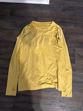 lululemon athletica Long Sleeve Top in Mustard Yellow